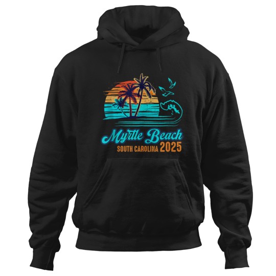 Discover Myrtle Beach South Carolinas 2025 Vacation Souvenir Group Hoodies