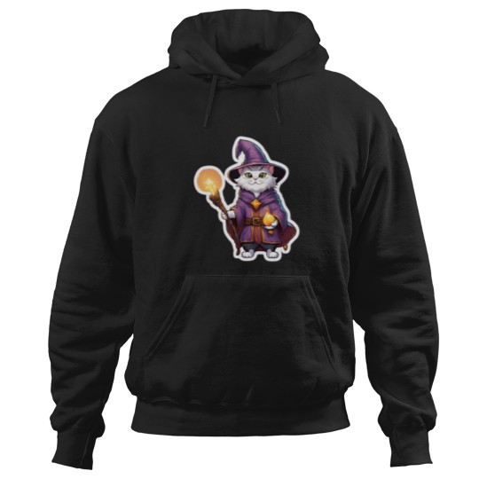 Discover Cute Wizard Cat 2 Hoodies