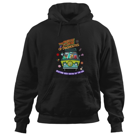 Discover Lab Week 2025 Hoodies, "Mystery Machine of Diagnostics" Hoodies