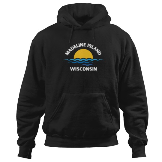 Discover Madeline Island Wisconsin Retro Up North Lake Superior Hoodies
