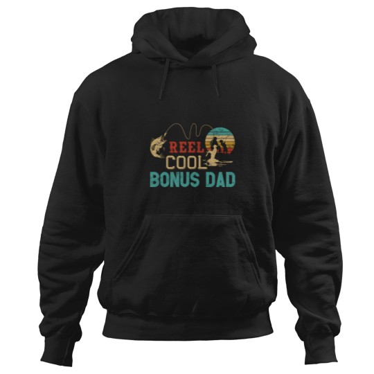 Discover Reel Bonus Dad Fishing FatherS Day Fisher Dad Hoodies