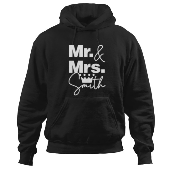 Discover We are mrs and Mrs Smith Lovely Family Fitted Hoodies