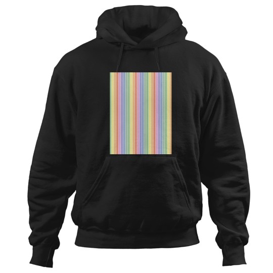 Discover vintages white and bright pastel rainbows stripes - vertical Hoodies