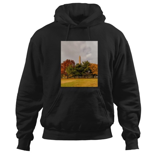 Discover Washington Monument in the fall Hoodies