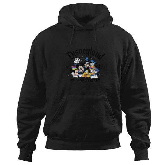 Discover Disneyyland 70th Anniversary Hoodies, Castle Platinum Celebration 1955-2025 Hoodies
