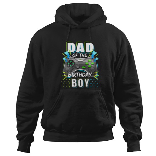 Discover Dad Of The Birthday Boy Matching Video Gamer Birthday Party Hoodies