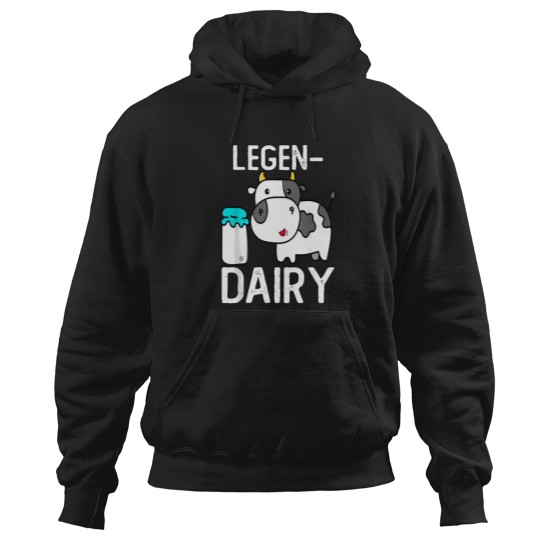 Discover Legendairy-Cute-Cow-Milk-Joke-Legen-Dairy-Cow-Milk-Legendary-T-Shirt Hoodies