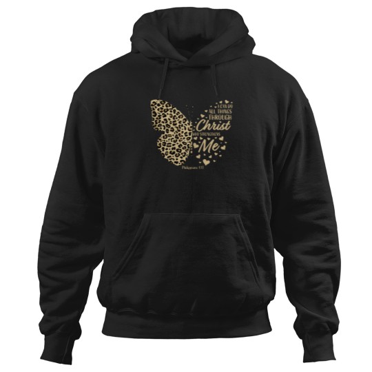 Discover Christian-Bible-Verse-Butterfly-Cheetah-Mom-Women-Teen-Girls-T-Shirt Hoodies