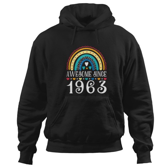 Discover Awesome Since 1963 60Th Family Chrismast Present Gift Hoodies