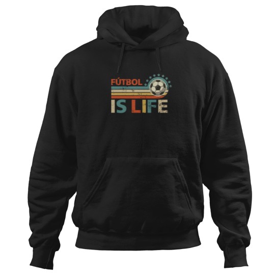Discover Retro-Futbol-Is-Life T-Shirt Hoodies