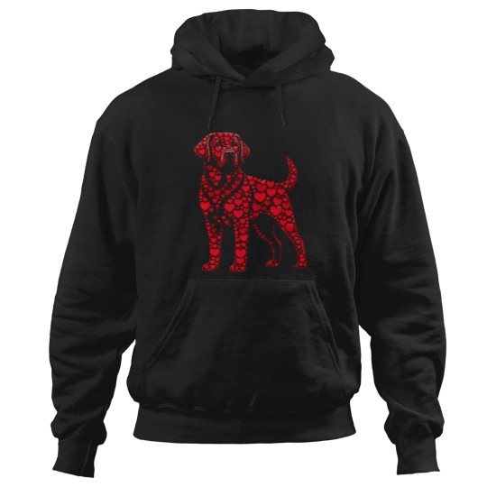 Discover Hearts Dog Womens Mens Kids Valentine Labrador Retriever Hoodies