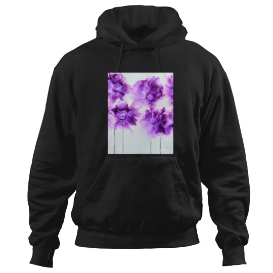 Discover Purple Wildflowers Hoodies