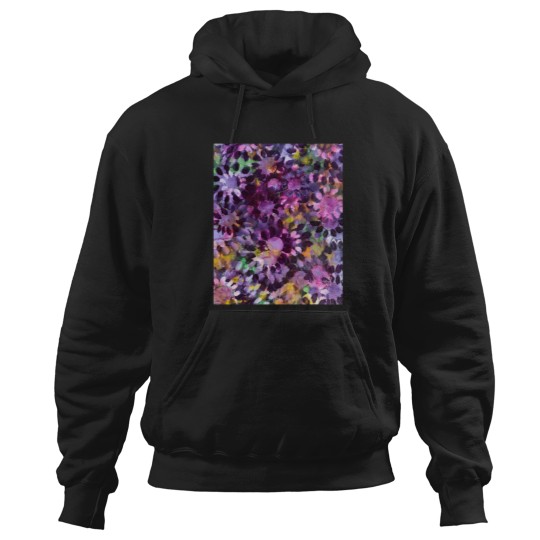 Discover Abstract Purple Flowers Hoodies