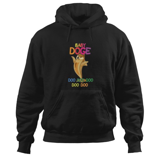 Discover Dogecoin-Baby-Doge-Doo-Doo-Funny-Cryptocurrency-M Hoodies