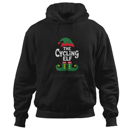 Discover Womens Cycling Elf Christmas Xmas Holiday Bicycl Hoodies