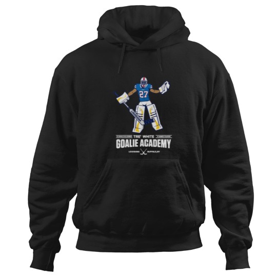 Discover tre white goalie academy Print Trucker Hats Hoodies