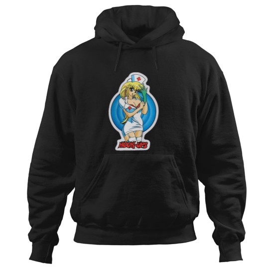 Discover Hook-Postal Service HookUps Blink Nurse t Hoodies