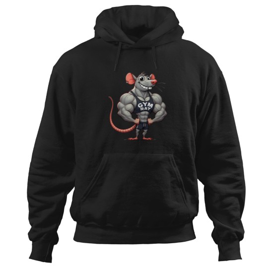 Discover Funny-Muscular-Gym-Rat T-Shirt Hoodies