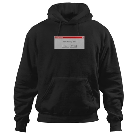 Discover Delete The Deep State Sticker 4427 Hoodies