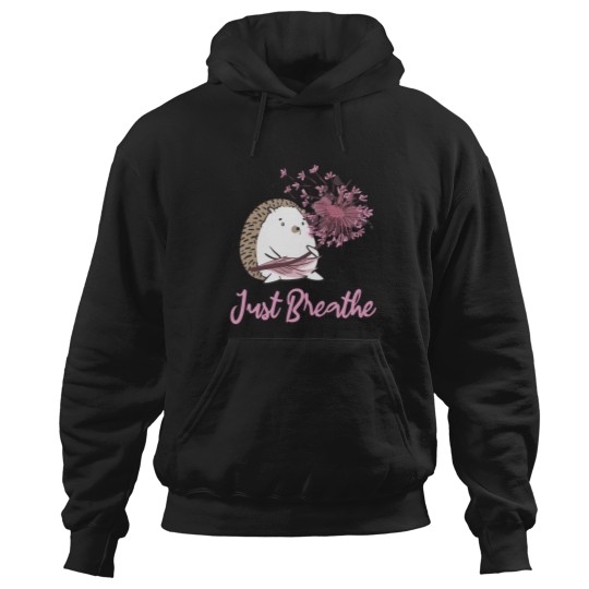 Discover Just Breathe Dandelion Wildflower Botanical Nature Flower Hoodies