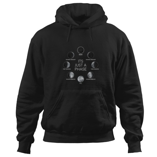 Discover Just A Phase Moon Lunar Space  Family Chrismast Present Gift Hoodies