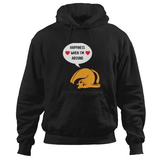 Discover Happiness-Is-A-Day-Spent-Hiking-With-My-Cat-Happiness-when-Im-aroundfunny-cat Hoodies