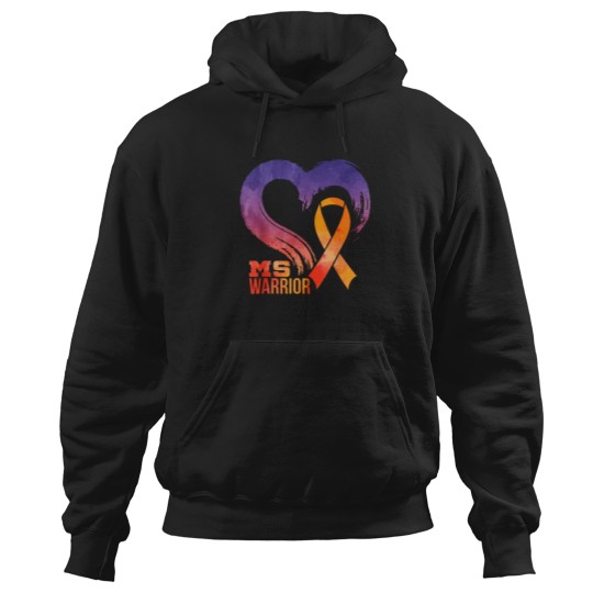 Discover Ms-Warrior-Heart-Multiple-Sclerosis-Awareness-Month-T-Shirt Hoodies