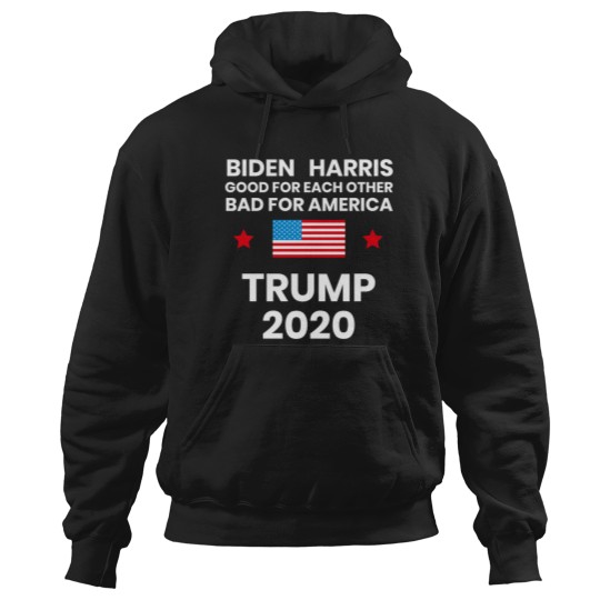 Discover Anti Biden-Biden Harris Bad For America Pro Trump 2020 Election_4 Hoodies