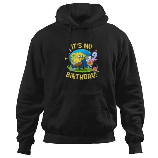 Discover Mademark-X-Spongebob-Squarepants---Spongebob-It'S-My-9Th-Birthday-Cake-Nine-Years-Spongebob-Long-Sleeve-T-Shirt Hoodies