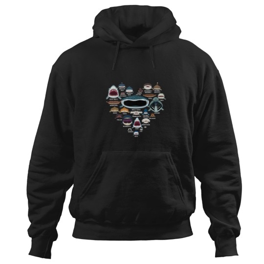 Discover Types Of Shark Identification Shark Faces Shark He Hoodies