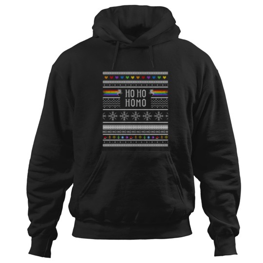 Discover Ho Ho Homo Gay Ugly Christmas Hoodies