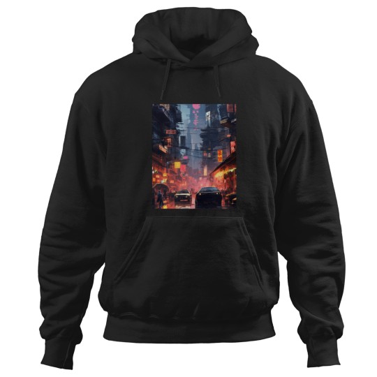 Discover 5778 Technological Urban Nightlife Graphic T-Shirt Hoodies