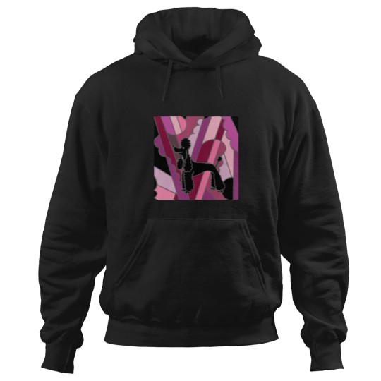Discover Cool-Funky-Black-Poodle-Abstract-Art T-Shirt Hoodies