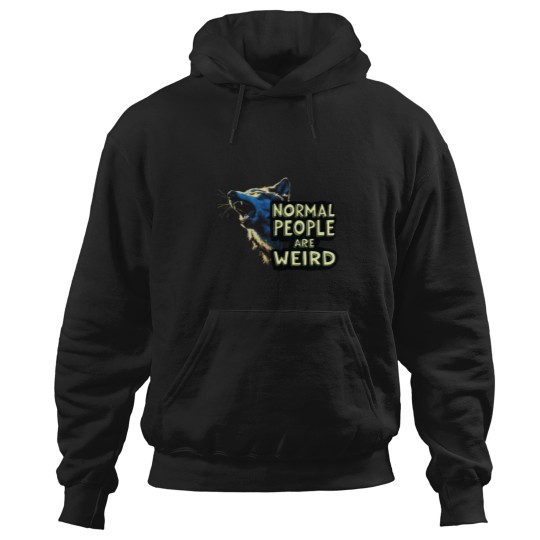 Discover Wolf and Normal People Are Weird Hoodies