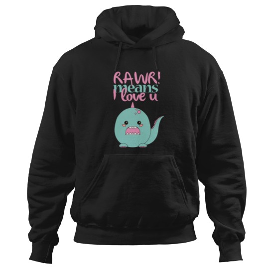 Discover RAWR! means I loves you Oversized Hoodies