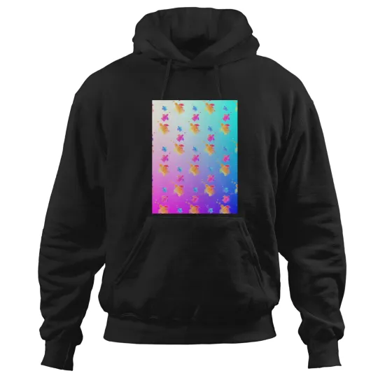 Discover Colorful Turtles Pattern- Hoodies
