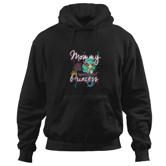 Discover Mommy Of The Birthday Mermaid Mother Girl Mermaid Birthday Hoodies