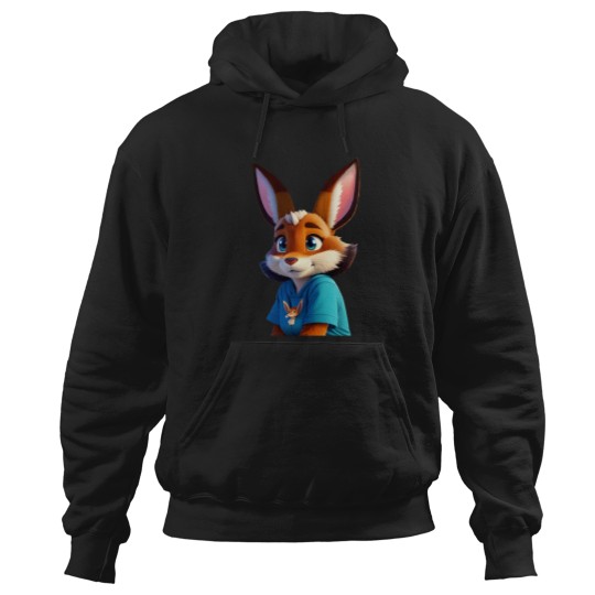 Discover Eeveeish Anthro Girl In Blue Tee Hoodies