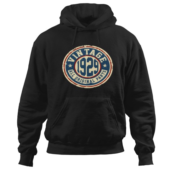 Discover Vintage 1929 All Original Parts Hoodies