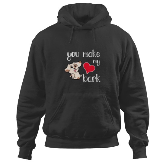 Discover You make my heart bark Dog Doggie Present Heart Hoodies