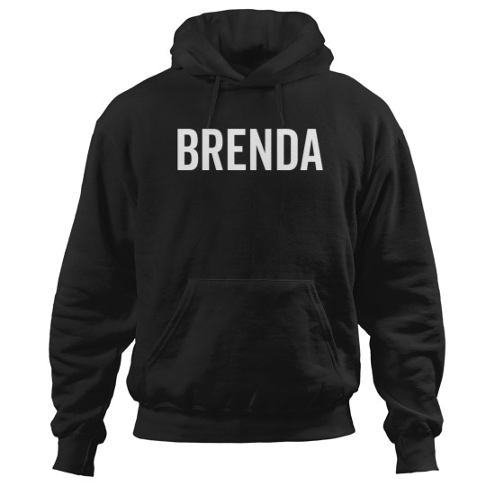 Discover Brenda Custom Name Font Text Birthday Hoodies