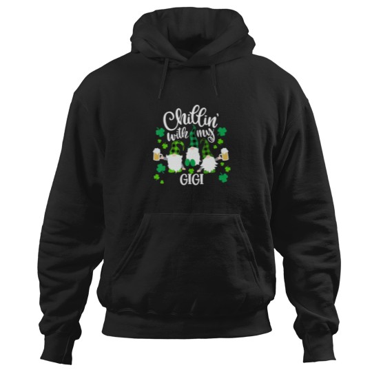 Discover Chillin With My Gigi St Patricks Day Gnomes Garden Hoodies