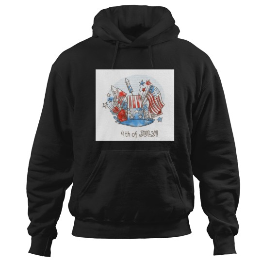 Discover Happy 4th of July Hoodies
