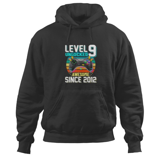 Discover Awesome 2012 Level 9 Unlocked Video Game 9 Years O Hoodies