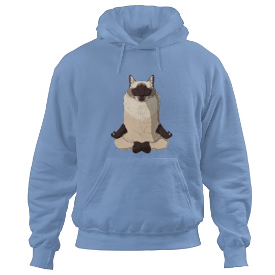 Discover Yoga Balinese Cat Hoodies