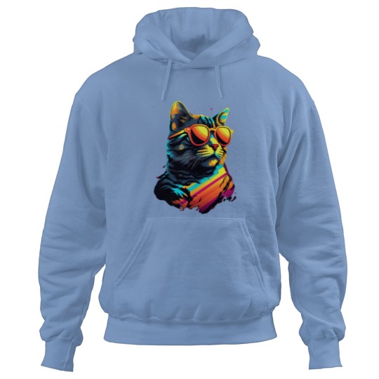 Discover Wave Balinese Cat Miami Design Hoodies