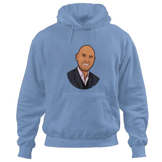 Discover Dwayne Johnson Cartoon Caricature.png Hoodies