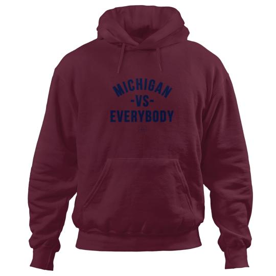 Discover Michigan Vs Everybody Hoodies, Wolverines Football Fan Gear, College Team Hoodies