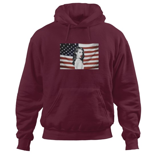 Discover Lana Del Rey American Flag Hipster Dope Mens Hoodies