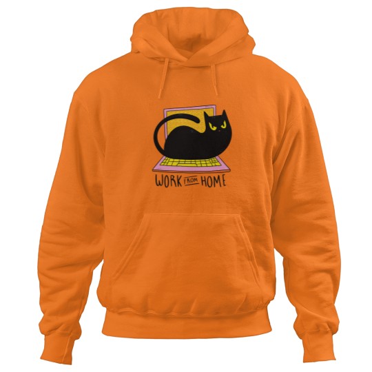 Discover Work From Home And Love Your Cat - Work From Home Cat - Hoodies
